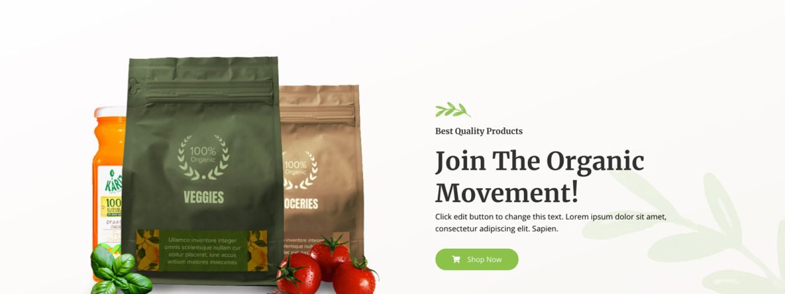 Home organic store social